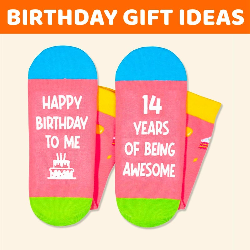 Zmart Birthday Gifts for Teen Girls - Pink Birthday Socks for 13-19 Year Old Girls - Image 4